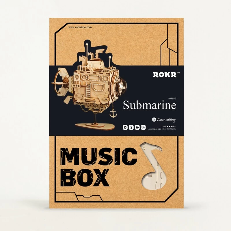 Robotime Submarine Model Kit 5 Robotime Submarine Model Kit - Image 3