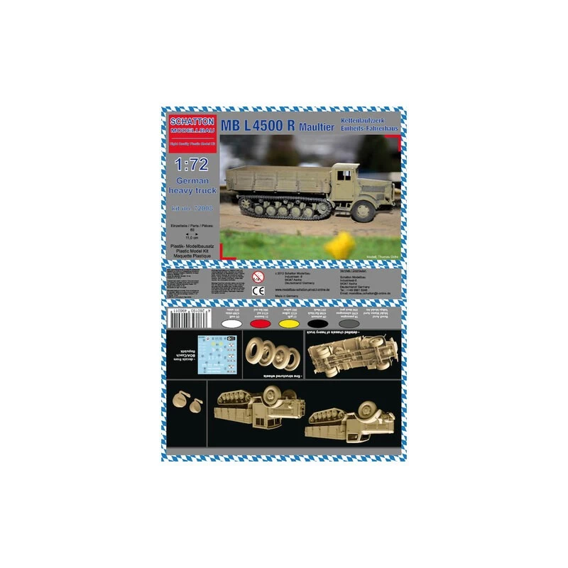 Mercedes MB L-4500 R Maultier Kettenlaufwerk Einherts-Fahrerhaus (with Square Cab) 3 Mercedes MB L-4500 R Maultier Kettenlaufwerk Einherts-Fahrerhaus (with Square Cab)