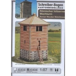 Wooden Roman Watchtower Cardboard Modelkit