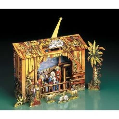 Small Christmas Crib Cardboard Modelkit