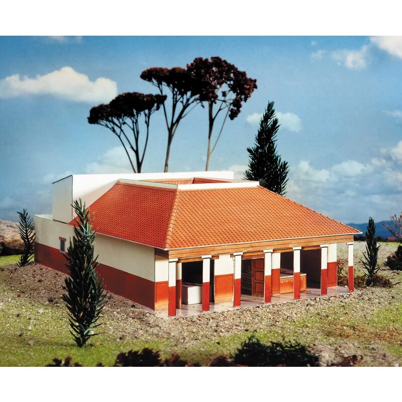 Roman Country House Cardboard Modelkit 3 Roman Country House Cardboard Modelkit