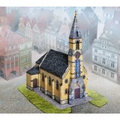 Old Town Church Pfersbach Cardboard Modelkit