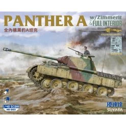 Panther A W/ Zimmerit & Full InteriorGerman WWII Medium Tank Pz.Kpfw.V Ausf.AOptional Metal Barrel & Metal Muzzle Brake, Link &