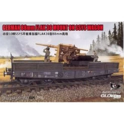 German 88mm FLAK 36 MOUNT ON SSYS WAGON Model Kit