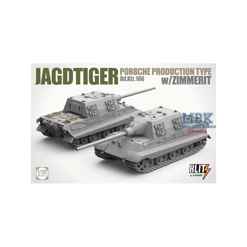 Jagdtiger Porsche Produktion Sd.Kfz.186 W/Zimmerit Model Kit 4 Jagdtiger Porsche Produktion Sd.Kfz.186 W/Zimmerit Model Kit - Image 2