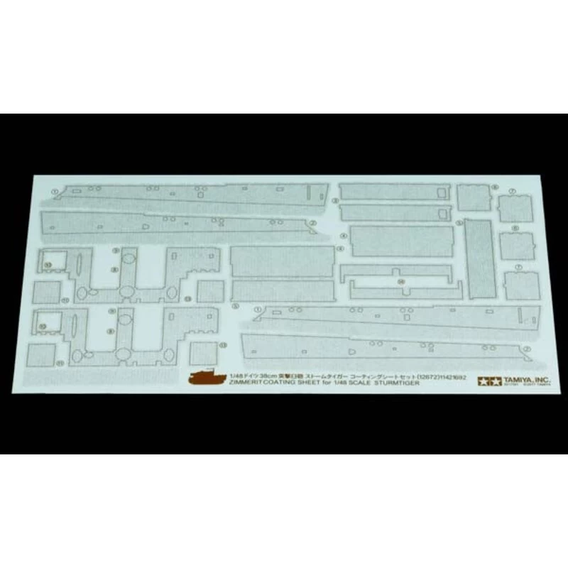 Tamiya Stickers Zimmerit Sturmtiger Model Kit 3 Tamiya Stickers Zimmerit Sturmtiger Model Kit