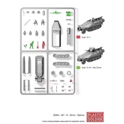 PLASTIC SOLDIER CO: 1/72nd Easy Assembly German Sdkfz 251 Ausf D Half Track Model Kit -Professional Model Toy Store the plastic soldier company psc v20006 plastic soldier co 1 72nd easy 2