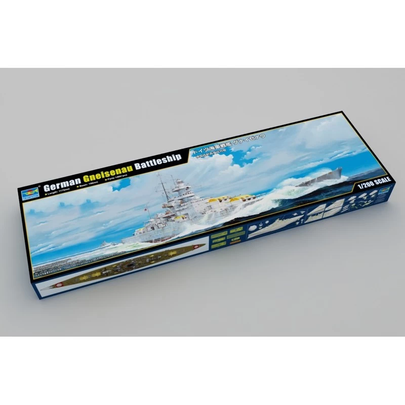 Trumpeter German Gneisenau Battleship Model Kit 4 Trumpeter German Gneisenau Battleship Model Kit - Image 2