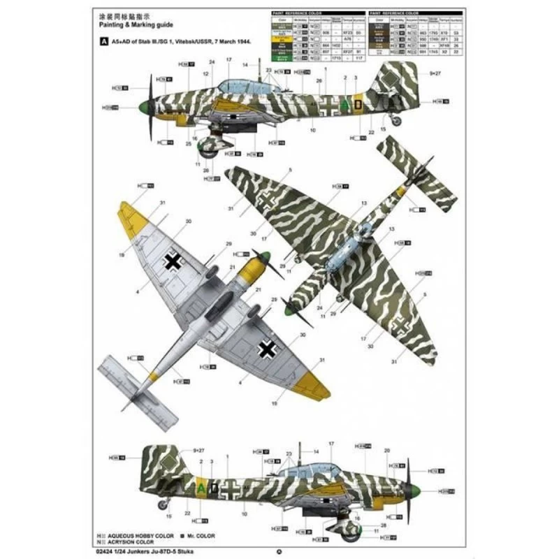 Trumpeter Junkers Ju-87D-5 Stuka Model Kit 4 Trumpeter Junkers Ju-87D-5 Stuka Model Kit - Image 2