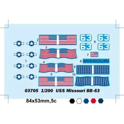 Trumpeter Uss Missouri Bb-63 Model Kit -Professional Model Toy Store trumpeter 95t03705 uss missouri bb 63 2