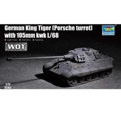 Trumpeter German King Tiger With 105mm Kwk L / 68 Model Kit