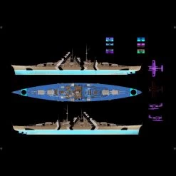 Trumpeter Bismarck 1941 Bismark (Upgrade Set Available Separately See Item TU06627) Model Kit -Professional Model Toy Store trumpeter tsm 3702 bismarck 1941 bismark upgrade set available separa 2