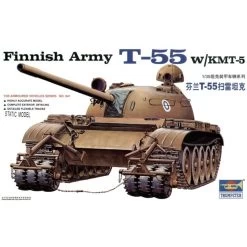 Trumpeter Finnish Army T-55 W/KMT-5 Model Kit