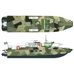 CB-90 Strike Boat Model Kit -Professional Model Toy Store turkmodel s0550103 cb 90 strike boat 1
