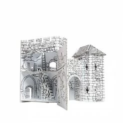 Old Gate (3D Coloring) Cardboard Modelkit -Professional Model Toy Store umbum um244 2 old gate 3d coloring 3