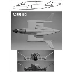 Vought ADAM , U.S. Ducted Fan VTOL Aircraft Project. ADAM (Air Deflection And Modulation) Research Started In 1958, And A Result -Professional Model Toy Store unicraft uni72152 vought adam u s ducted fan vtol aircraft project 1 4
