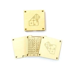 WOODEN CITY Tiny Board Game Domino Model Kit -Professional Model Toy Store wooden city wg206 tiny board game domino 2