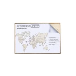 WOODEN CITY World Map Xl Model Kit -Professional Model Toy Store wooden city wm503 world map xl 2