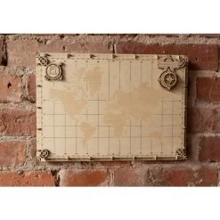 WOODEN CITY World Map Expedition Series Dots Model Kit -Professional Model Toy Store wooden city wm507 world map expedition series dots 5