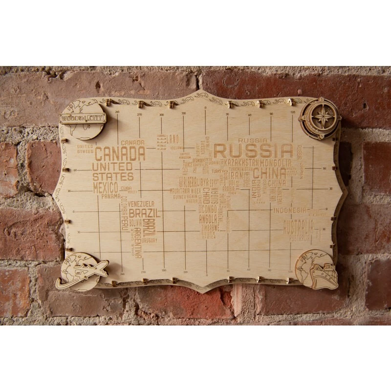 WOODEN CITY World Map Expedition Series Words Model Kit 8 WOODEN CITY World Map Expedition Series Words Model Kit - Image 6