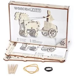 WOODEN CITY Roman Chariot Model Kit -Professional Model Toy Store wooden city wr301 roman chariot 2