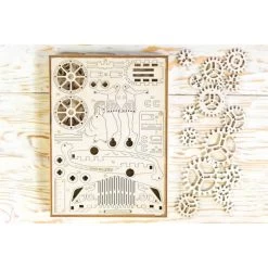 WOODEN CITY Roman Chariot Model Kit -Professional Model Toy Store wooden city wr301 roman chariot 3