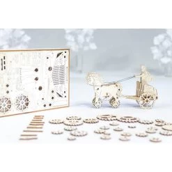WOODEN CITY Roman Chariot Model Kit -Professional Model Toy Store wooden city wr301 roman chariot 4
