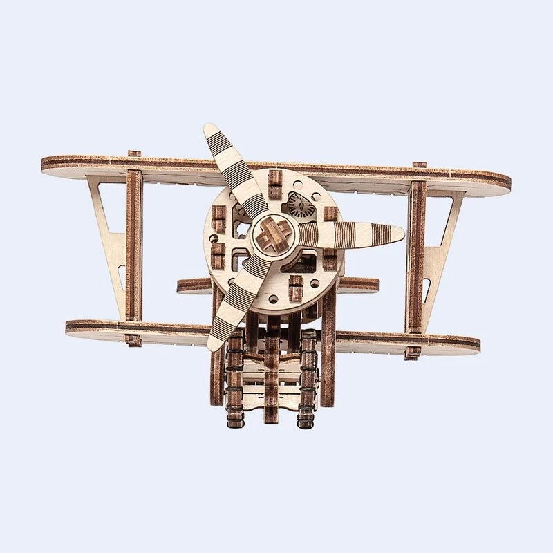 WOODEN CITY Biplane Model Kit 4 WOODEN CITY Biplane Model Kit - Image 2