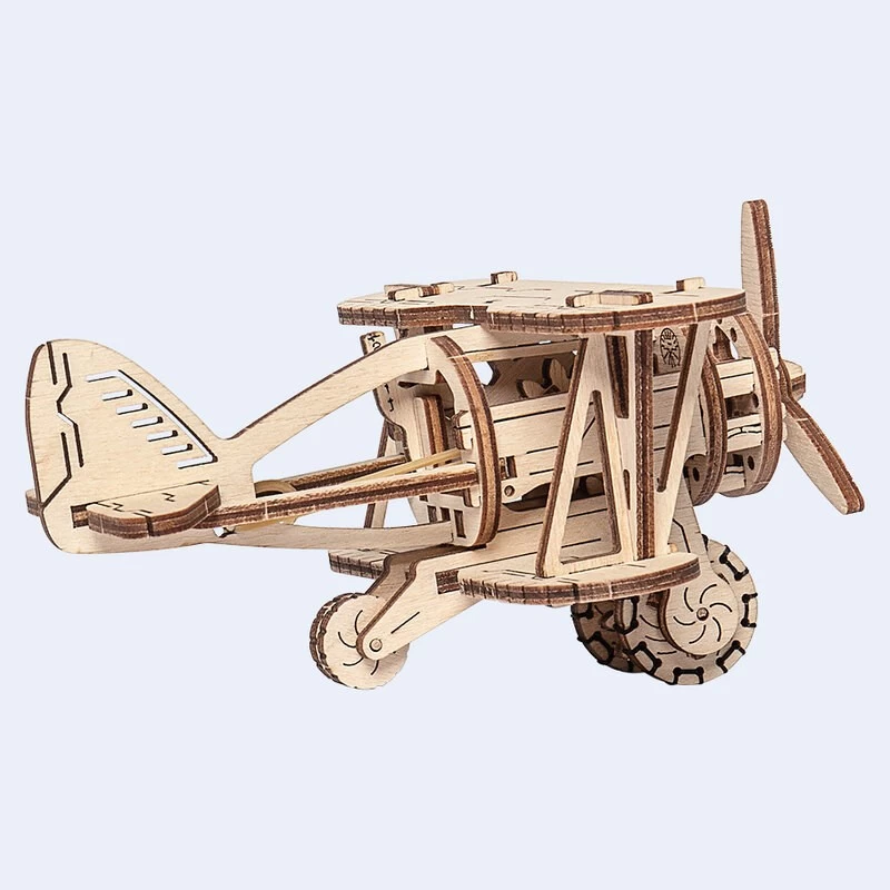 WOODEN CITY Biplane Model Kit 5 WOODEN CITY Biplane Model Kit - Image 3