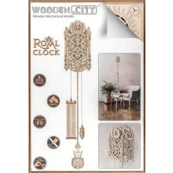 WOODEN CITY Royal Clock Model Kit -Professional Model Toy Store wooden city wr314 royal clock 5