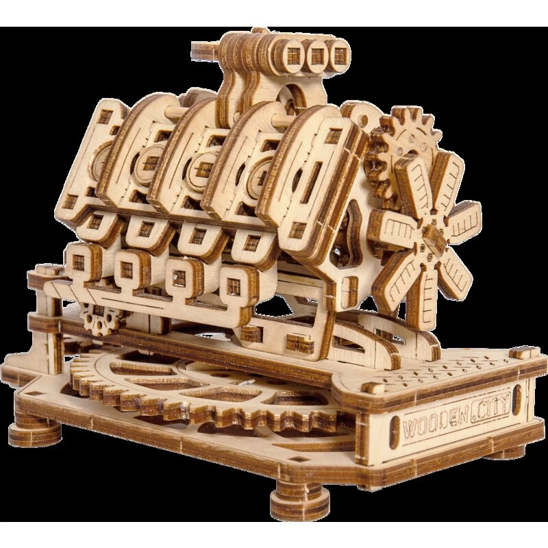 WOODEN CITY V8 Engine Model Kit 6 WOODEN CITY V8 Engine Model Kit - Image 4