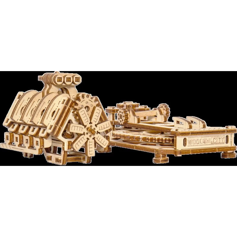 WOODEN CITY V8 Engine Model Kit 7 WOODEN CITY V8 Engine Model Kit - Image 5