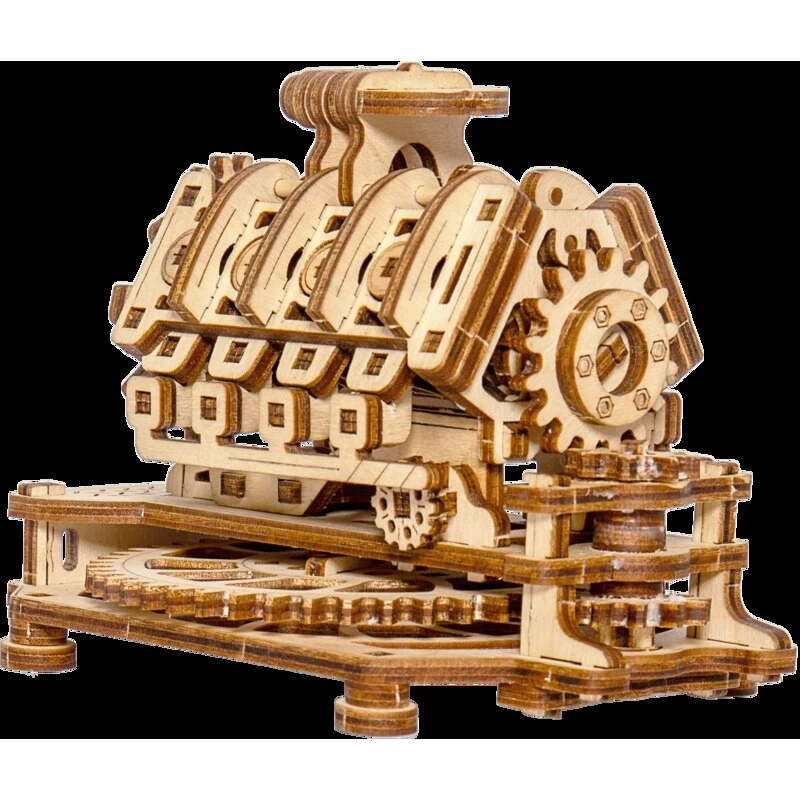 WOODEN CITY V8 Engine Model Kit 3 WOODEN CITY V8 Engine Model Kit