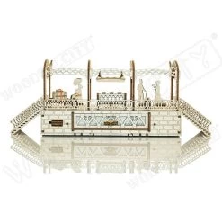 WOODEN CITY Railway Station Model Kit -Professional Model Toy Store wooden city wr325 railway station 2