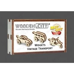 WOODEN CITY Widgets Cars Model Kit -Professional Model Toy Store wooden city wr327 widgets cars 4