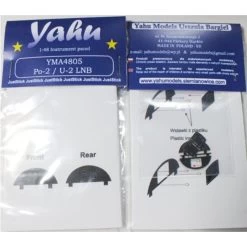 Polikarpov Po-2 / U-2 LNB Photoetched Instrument Panels. Coloured. Ready To Fit In A Model (JustStick) (designed To Be Used With