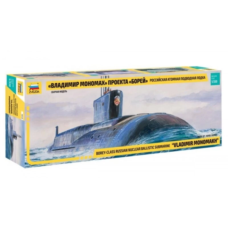 Zvezda SSBN Borei Nuclear Submarine Model Kit 3 Zvezda SSBN Borei Nuclear Submarine Model Kit
